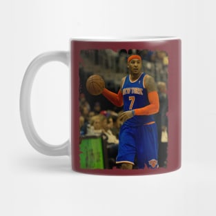 Carmelo Anthony - Vintage Design Of Basketball Mug